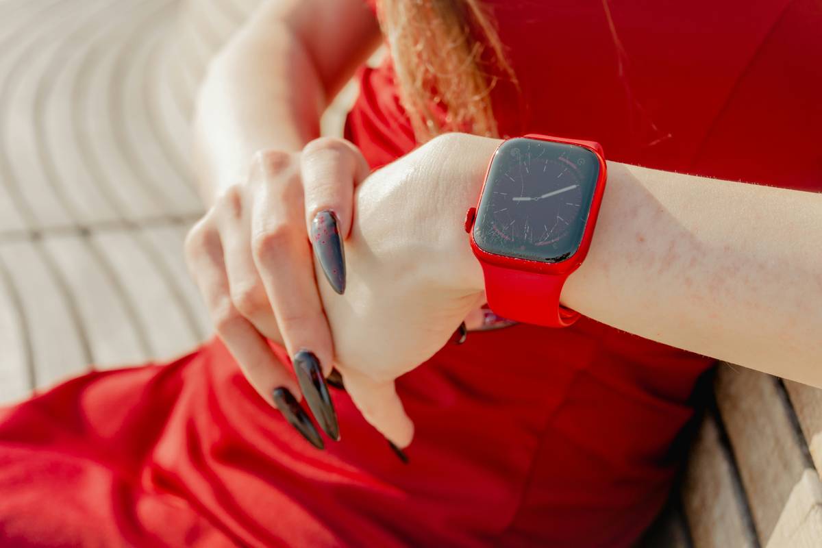 latest trending ladies watches featuring minimalist dials and interchangeable straps on a velvet display tray